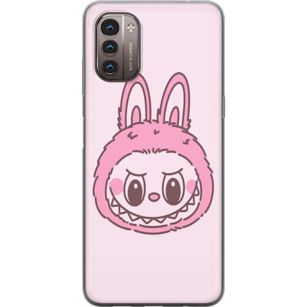 Nokia G21 Läpinäkyvä kuori Labubu Eläinradan Bunny-versio