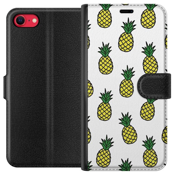 Apple iPhone 16e Lommeboketui Ananas mønster