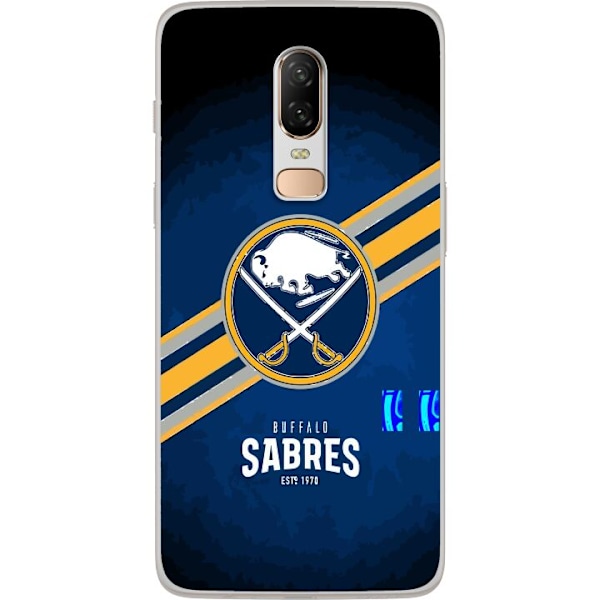 OnePlus 6 Läpinäkyvä kuori Buffalo Sabres (NHL)