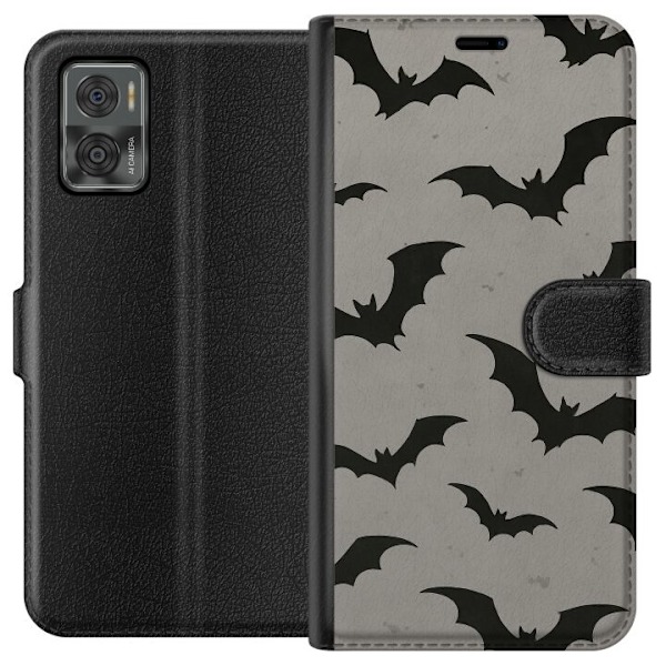 Motorola Moto E22i Lommeboketui Flutterprint