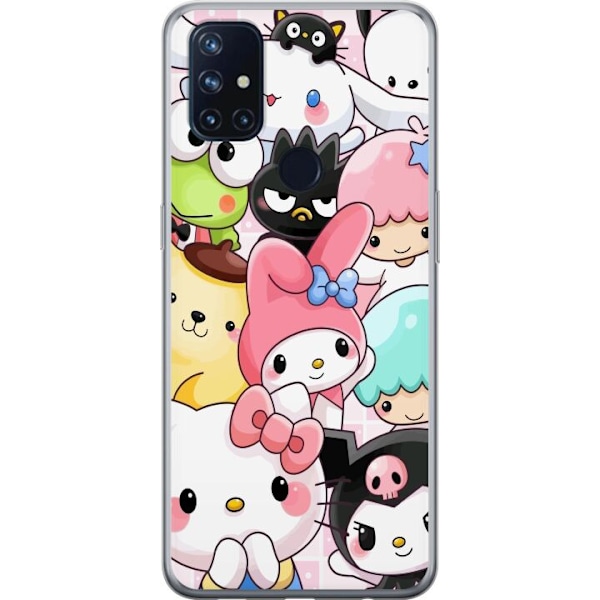 OnePlus Nord N10 5G Läpinäkyvä kuori Kawaii Sanrio Crew
