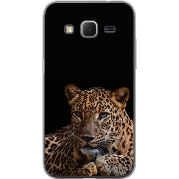 Samsung Galaxy Core Prime Genomskinligt Skal Leopard