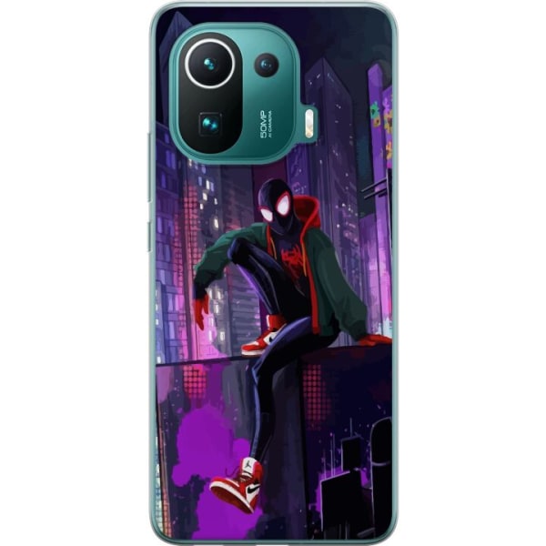 Xiaomi Mi 11 Pro Gennemsigtig cover Fortnite - Spider-Man