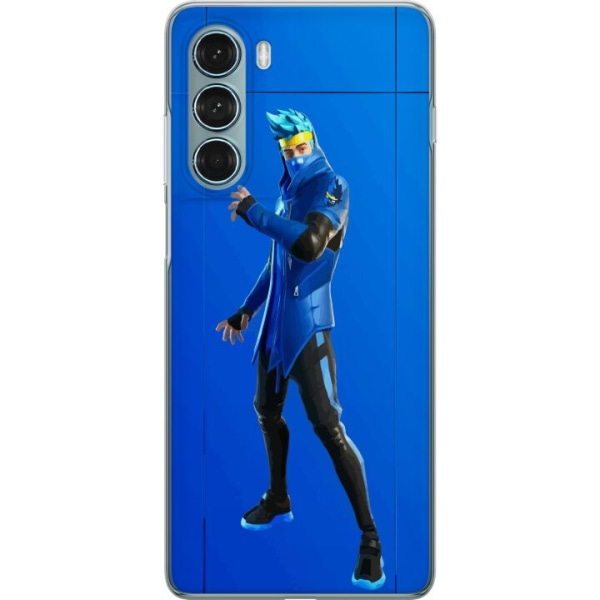 Motorola Moto G200 5G Läpinäkyvä kuori Fortnite - Ninja Blu