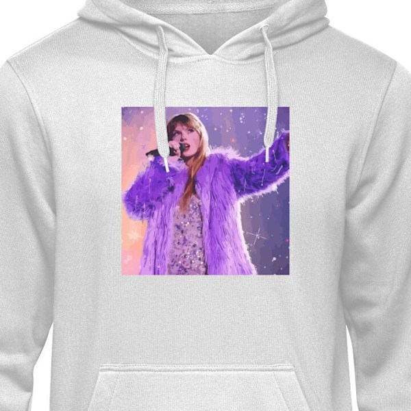 Børne-Hoodie | Blød Hættetrøje til Børn Taylor Swift grå 12-13 År