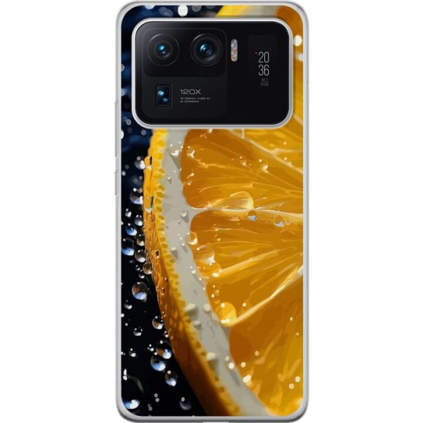 Xiaomi Mi 11 Ultra Gennemsigtig cover Appelsin