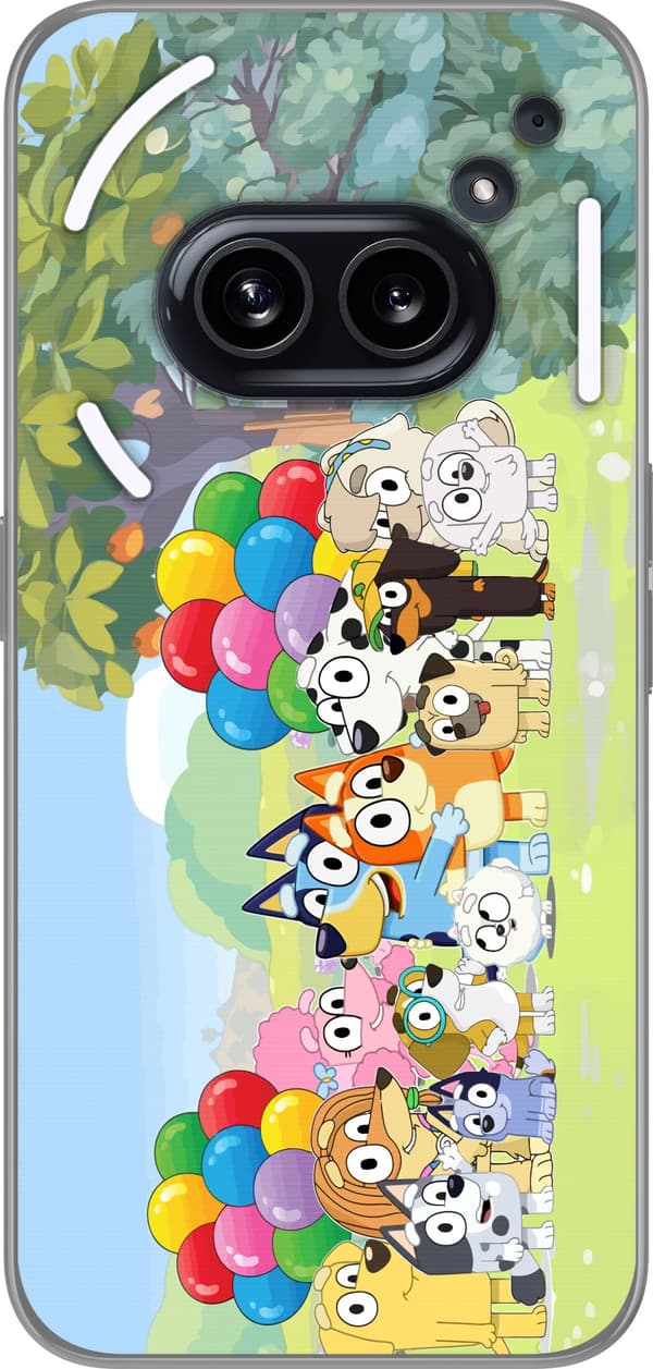 Kompatibelt Mobildeksel til Nothing Phone (2a) Plus Tegnede hunder med ballonger