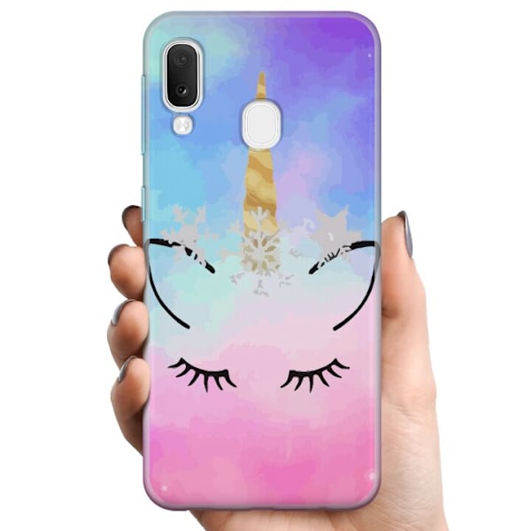 Samsung Galaxy A20e TPU Mobilskal Unicorn Enhörning