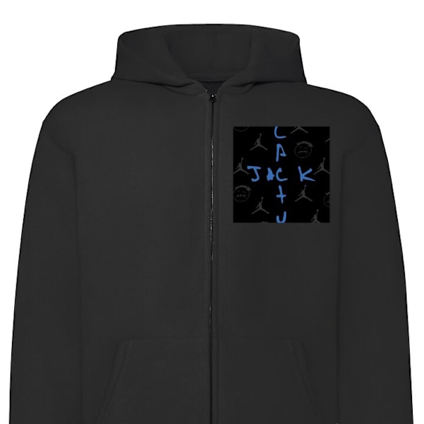 Zip-Hoodie | Hættetrøje med Lynlås til Voksne League of Leg sort M