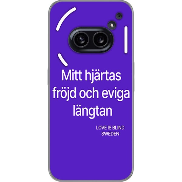 Nothing Phone (2a) Läpinäkyvä kuori Sydämeni ilo ja ikuine