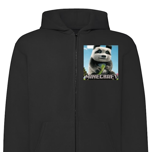Zip-Hoodie för Barn | Huvtröja med Dragkedja A Minecraft Mov svart one size