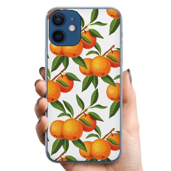 Apple iPhone 12 mini TPU Matkapuhelimen kuori Appelsiini