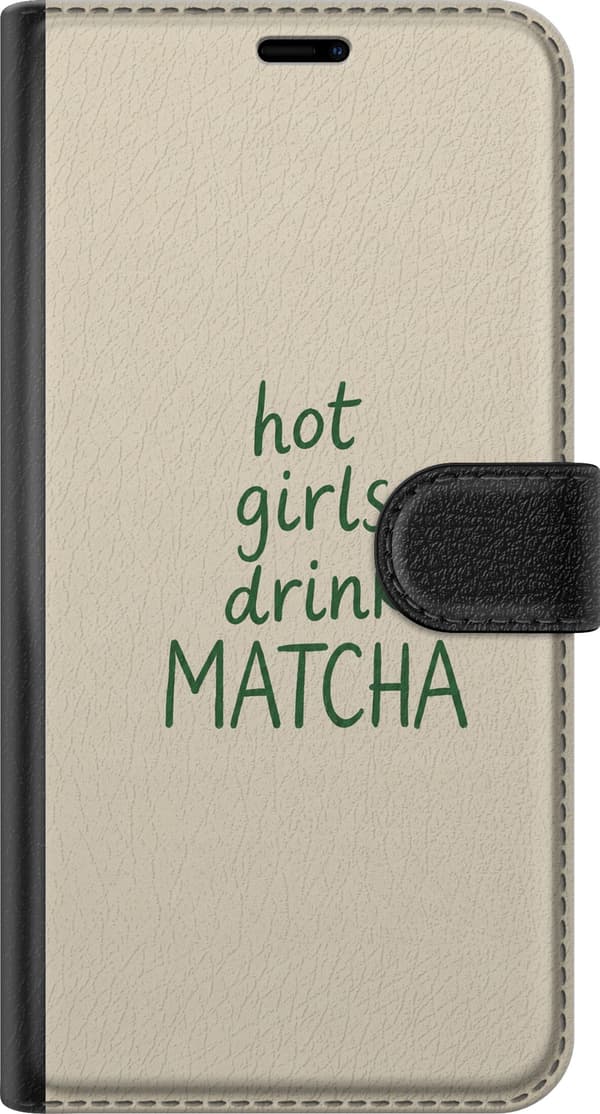 Kompatibelt Lommeboketui til Samsung Galaxy A25 Matcha-jenter beige