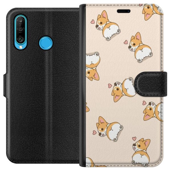 Huawei P30 lite Plånboksfodral Söt Hund