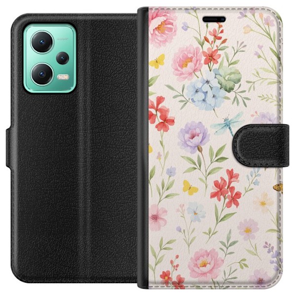 Xiaomi Redmi Note 12 Plånboksfodral Blommor