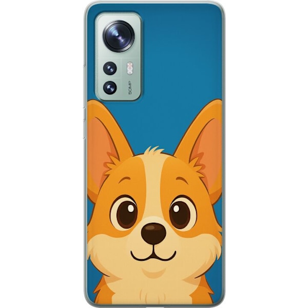 Xiaomi 12 Läpinäkyvä kuori Hello Corgi