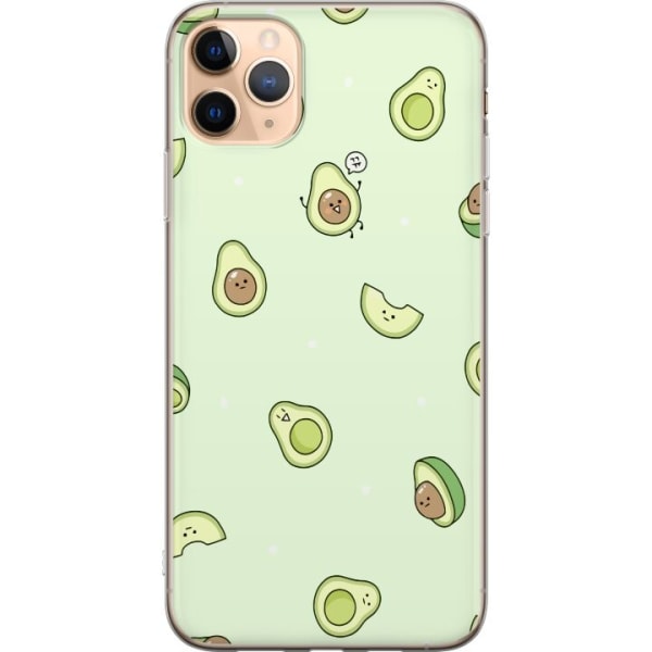 Apple iPhone 11 Pro Max Gennemsigtig cover Avocado Mønster