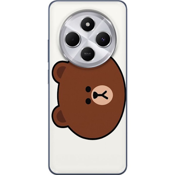 Xiaomi Redmi 14C Gjennomsiktig deksel line friends brown
