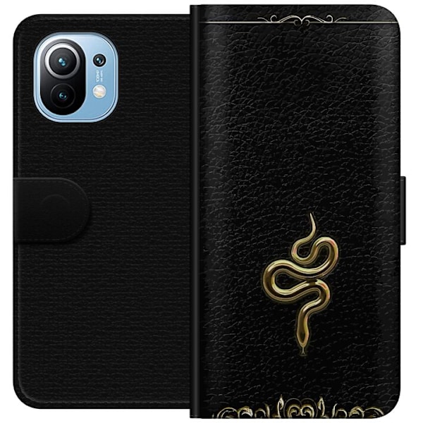 Xiaomi Mi 11 Lompakkokotelo Kultainen Käärme