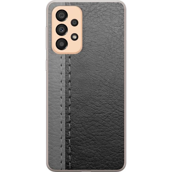 Kompatibel Mobilcover til Samsung Galaxy A33 5G Sort & Grå Læder