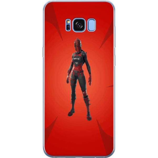 Samsung Galaxy S8 Gennemsigtig cover Fortnite - Rød Ridder