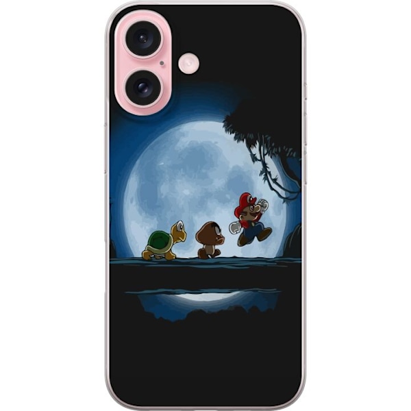 Apple iPhone 16 Genomskinligt Skal Super Mario