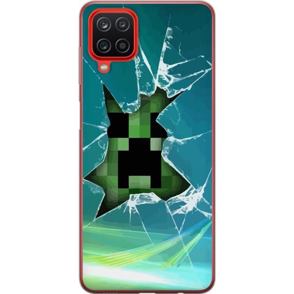 Kompatibelt Mobildeksel til Samsung Galaxy A12 MineCraft