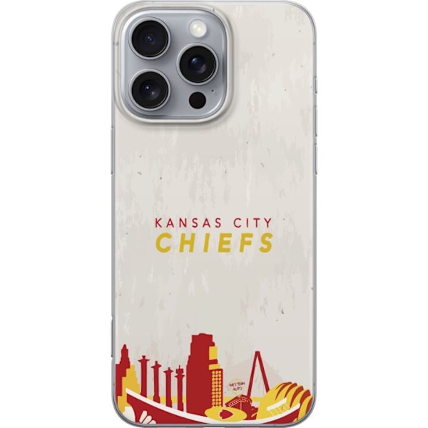 Apple iPhone 16 Pro Max Gjennomsiktig deksel Kansas City Chief