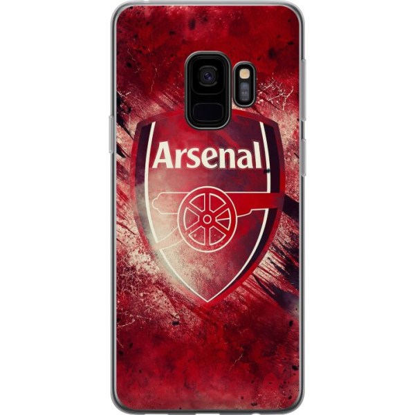Samsung Galaxy S9 Läpinäkyvä kuori Arsenal Jalkapallo