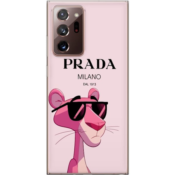 Samsung Galaxy Note20 Ultra Gennemsigtig cover Prada Lyserød