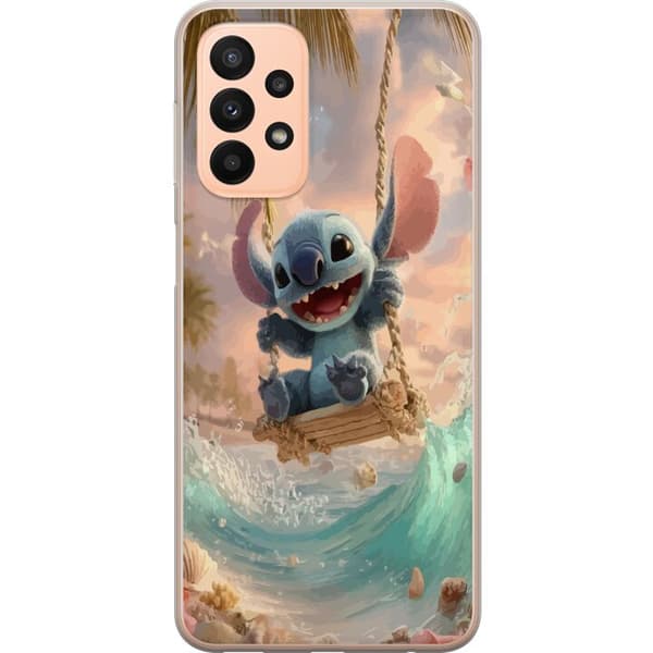 Kompatibelt Mobildeksel til Samsung Galaxy A23 Disney Stitch blå alien søt figur samleobjekt