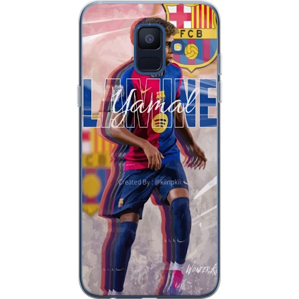 Samsung Galaxy A6 (2018) Gennemsigtig cover Lamine Yamal FCB