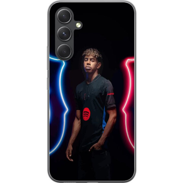 Samsung Galaxy S24+ Läpinäkyvä kuori Yamal Jalkapallo FC Barcelona Nuori Lahjakkuus Pelaaja Jalkapallotähti Espanja La Liga Suosittu Motiivi
