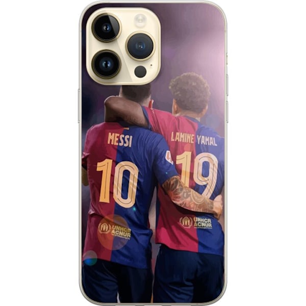 Apple iPhone 14 Pro Max Gennemsigtig cover Lamine Yamal Messi