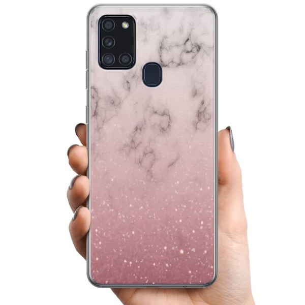 Samsung Galaxy A21s TPU Matkapuhelimen kuori Rosa