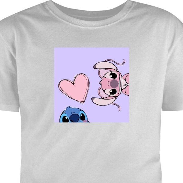 T-shirt til Voksen | Klassisk Voksen T-shirt stitch vs stich grå L