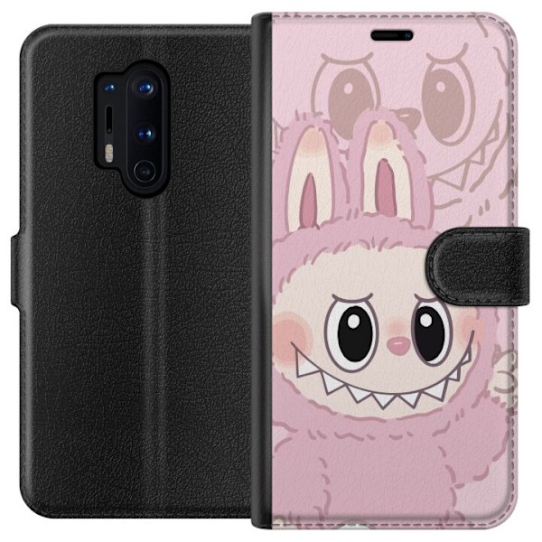 OnePlus 8 Pro Plånboksfodral Labubu Floral Freak – Blommigt monster i vintage-stil