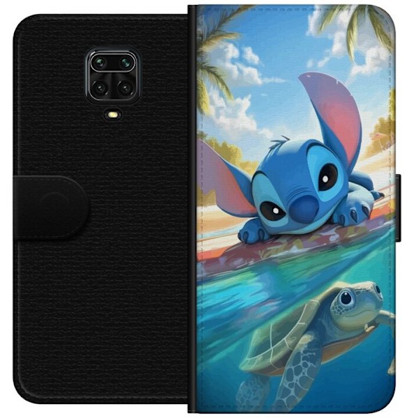 Xiaomi Redmi Note 9 Pro Lommeboketui Stitch med skilpadde - s