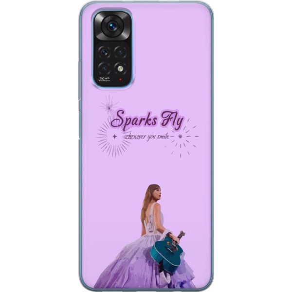 Xiaomi Redmi Note 11S Läpinäkyvä kuori Taylor Swift - Spark