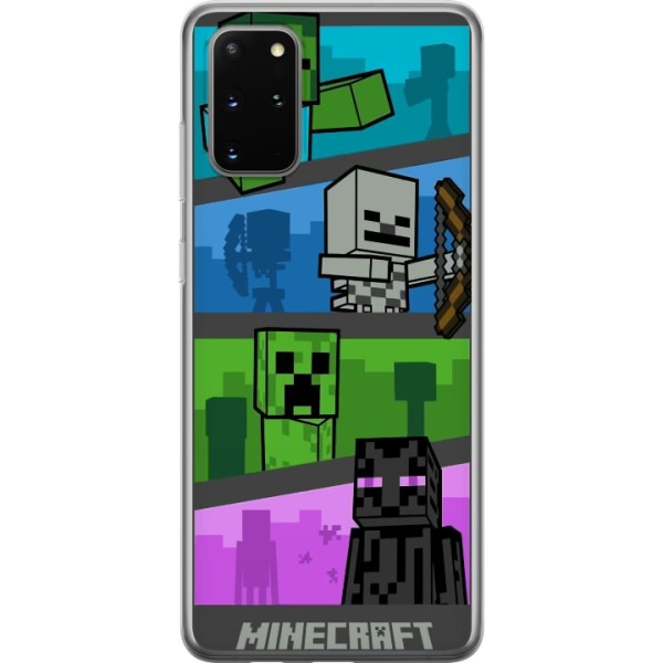 Samsung Galaxy S20+ Gennemsigtig cover Minecraft