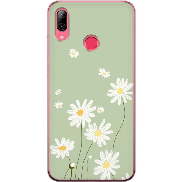 Huawei Y7 (2019) Genomskinligt Skal Prästkragar – blommigt mönster i svensk sommarstil