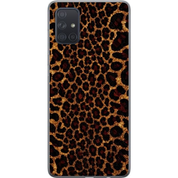 Kompatibel Mobilcover til Samsung Galaxy A71 Vild leopard brun