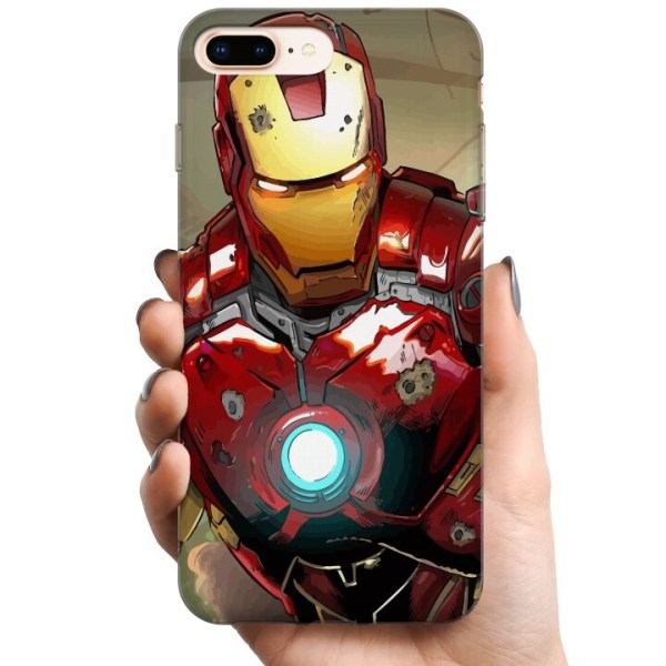 Apple iPhone 8 Plus TPU Mobildeksel Iron Man - Marvel