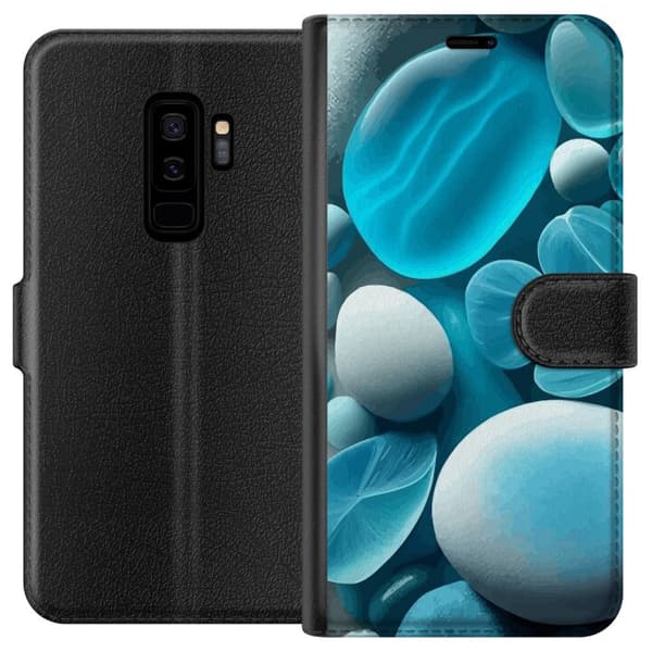 Kompatibelt Plånboksfodral till Samsung Galaxy S9+ Glasstenar