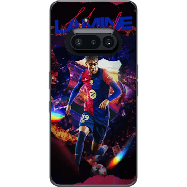 Nothing Phone (3a) Läpinäkyvä kuori Yamal Rising Talent FC Barcelona Pelaaja Nuori Jalkapalloilija Suosittu Motiivi Urheilu Espanja Lahjakkuus