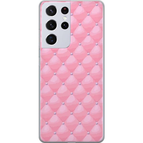Kompatibelt Mobildeksel til Samsung Galaxy S21 Ultra 5G Rosa Luksus