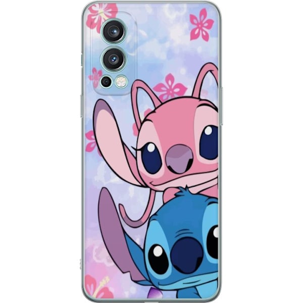 OnePlus Nord 2 5G Genomskinligt Skal Stitch & Angel