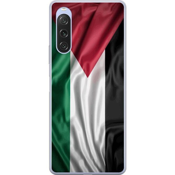 Sony Xperia 10 V Gennemsigtig cover Palestinaflaget – ikonis