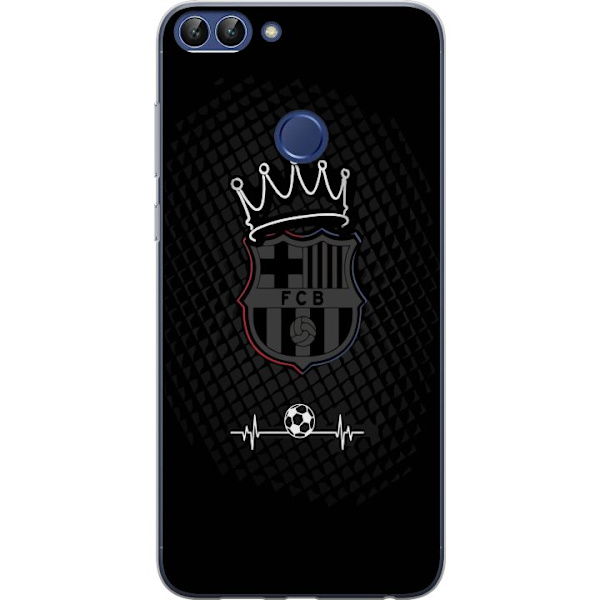 Huawei P smart Gennemsigtig cover FC Barcelona Emblem Fodboldmotiv Blå Rød Klubmærke Catalonien La Liga Fans Populært Ikonisk