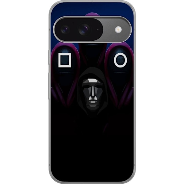 Google Pixel 9 Pro Läpinäkyvä kuori Squid Game Kausi 3 Uudet Ikoni Suosittu Sarja TV Motiivi Aasialainen Draama Trendikäs Graafinen Suunnittelu